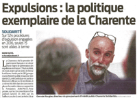  Expulsions - La politique exemplaire de la charente 